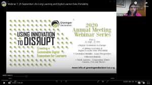 Read more about the article Webinar 7, Life Long Learning and Digital Learner Data Portability